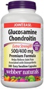 Webber Naturals Glucosamine Chondroitin with vitamin D3, extra strength, 500/400 mg, Premium Formula, 300 Easy swallow capsules
