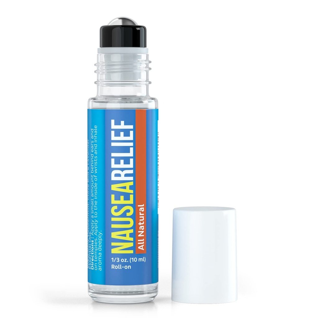 Migrastil Greață Ease Roll-On (10ml) - Ajutor rapid pentru Queassness din Motion Sickness, Migraines, Chemo, etc. - Cruzime-Free & Vegan. Fabricat în SUA.
