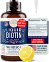 Biotina lichida pentru cresterea parului Colagen - Biotin lichid 10.000mcg Colagen 5000mcg Extra Putere lichid - Colagen lichid si Biotin scade pentru cresterea parului - Biotina si Colagen picături pentru femei - 2 oz