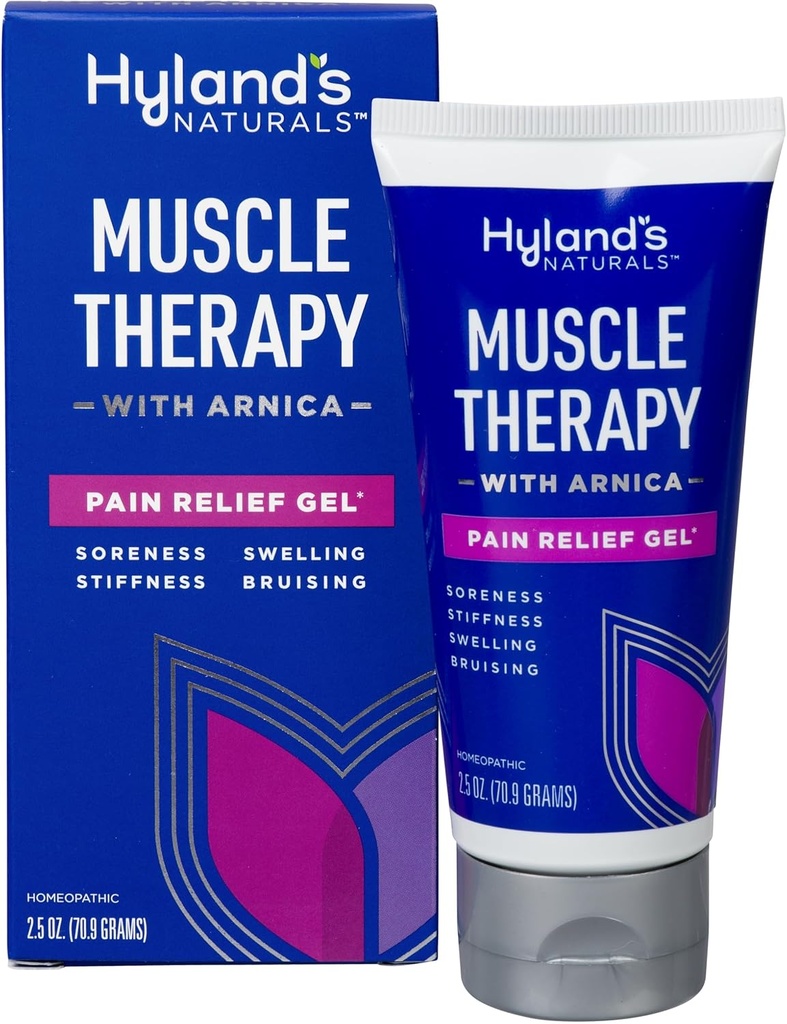Terapia musculara a Hylandului cu gel Arnica Pain Relief, Crema Vindecarea vânătăilor, Relief Natural de durere, Umflare, Vânătăi, Durere și Stiffness, 2.5 Oz
