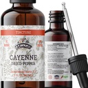 Cayenne Tincture Extract, Organic Cayenne (Capsicum annuum) Pepper uscat - Glicerină vegetală - Non-GMO - 2 oz