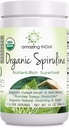 Amazing India Organic Spirulina Powder (Non-GMO) 16 oz (454 gm) - Suportă Regenerarea celulelor, Imuna Sănătate, Detoxifiere și Sănătate generală