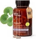 Terapia plantelor Capsulele de 3-in-1 Biotin cu vitamina E & Gotu Kola fabricate în Statele Unite ale Americii 4 luni de aprovizionare Suporturi pentru piele radiant, cresterea parului si unghii puternice Suplimente pentru femei 120 Capsule vegetariene