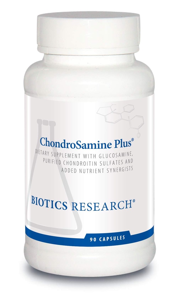 Biotics Research ChondroSamine Plus Glucosamine Plus Chondroitin, MSM, Vitamine și Minerale, Suport comun și tesut Connectiv, Sănătate și Ușor de mișcare. 90 Capsule