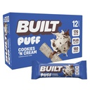 Built Bar, Puff Proteine Bars, Cookie-uri 'N Cream Puff, 17g Proteine Snacks, On-The-Go Bars, Doar 140 Calories, 7g Sugar, Colagen, Nu Gluten Free, 12 Conte