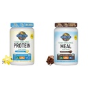 Gradina de viata Organic Vegan Vanilla Pudră de proteine 22g & Enzime digestive pentru digestia usoara 
