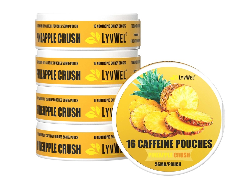 LyvWel 56mg Cafeine Cafeine Energy Poches 
