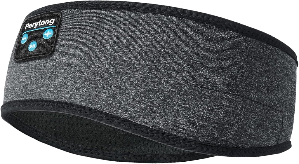 Căști de dormit Perytong, căști wireless Bluetooth, Căști de dormit pentru Side Sleeper, Headband muzică elastică, ASMR Wireless Eye Mask Tech Gadgets Cadouri pentru bărbați Femei