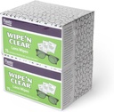 Flents Lens Wipes, Wipe 'N Clear, 150 Count, Pre-Moistened, Streak-Free, Seif pentru Ochelari, Ochelari de soare, Curăţenie blândă, Viziune clară, Înfăşurat individual pentru Travel & Convenience, Made in the USA