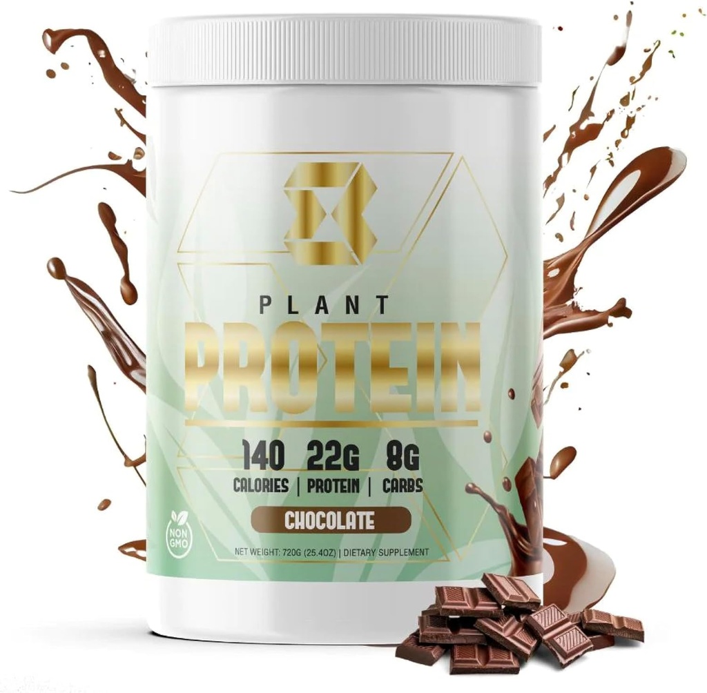Motiv-8 Proteina pe bază de plante, 22g Proteina de mazăre, 140 Calorii, Îmbunătățește recuperarea, Proteine Snack Masă de înlocuire (20 serviri, Ciocolată)