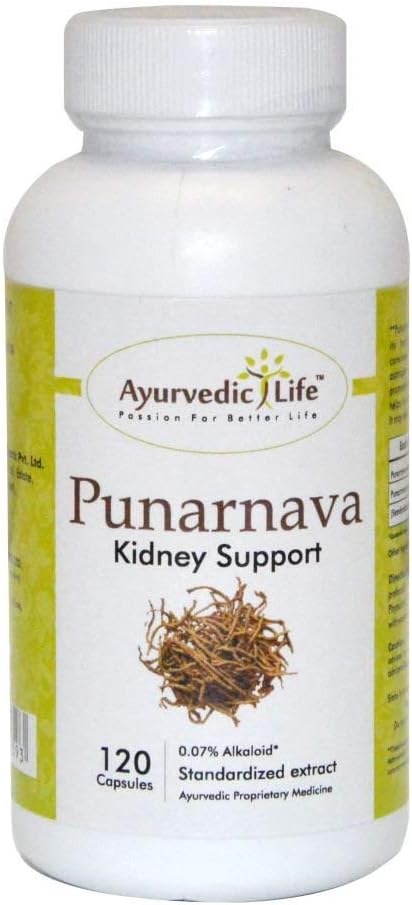 Herbal Punarnava Capsules 350mg Capsule, Natural, Susţine funcţia rinichilor, Gut Health & Healthy Digestion -120 Conte