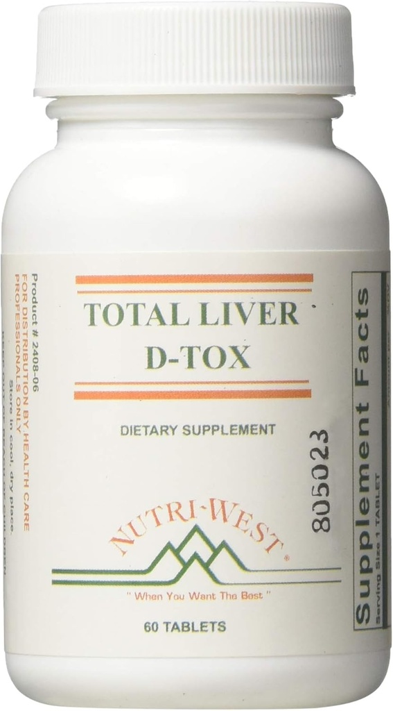 Nutri- West - Total ficat-D-Tox - 60