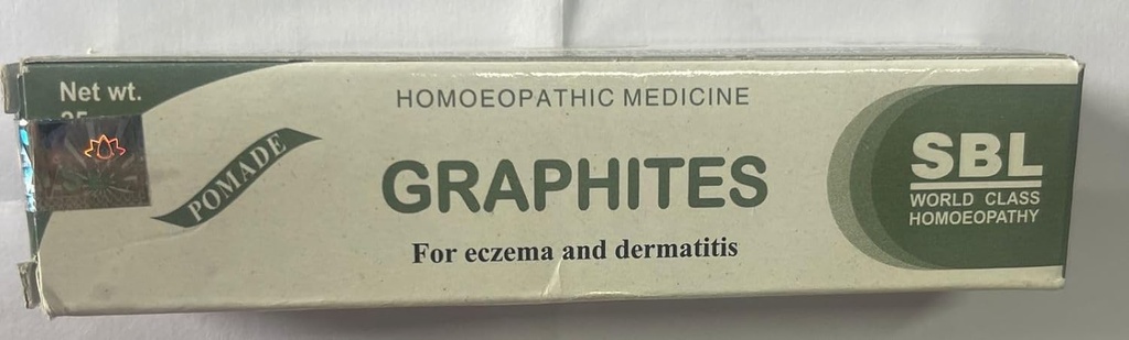 SBL Homeopatic Graphites Ointment (25g), Utile în eczemă (umed and dry), Dermatită,