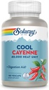 SOLARAY Cool Cayenne Pepper 40.000 HU, Cayenne Pepper Capsule, Digestion Aid, Bio-Cool Process, Lab Verified, 60-Dayenne Money-Back Garanție, 90 Servings, 180 VegCaps