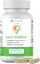 Ben's Natural Health Daily Energy B-Vitamin Complex cu TMG și Zinc pentru Energie Naturală, Stres, Focus & Imune Support, 30 Capsule