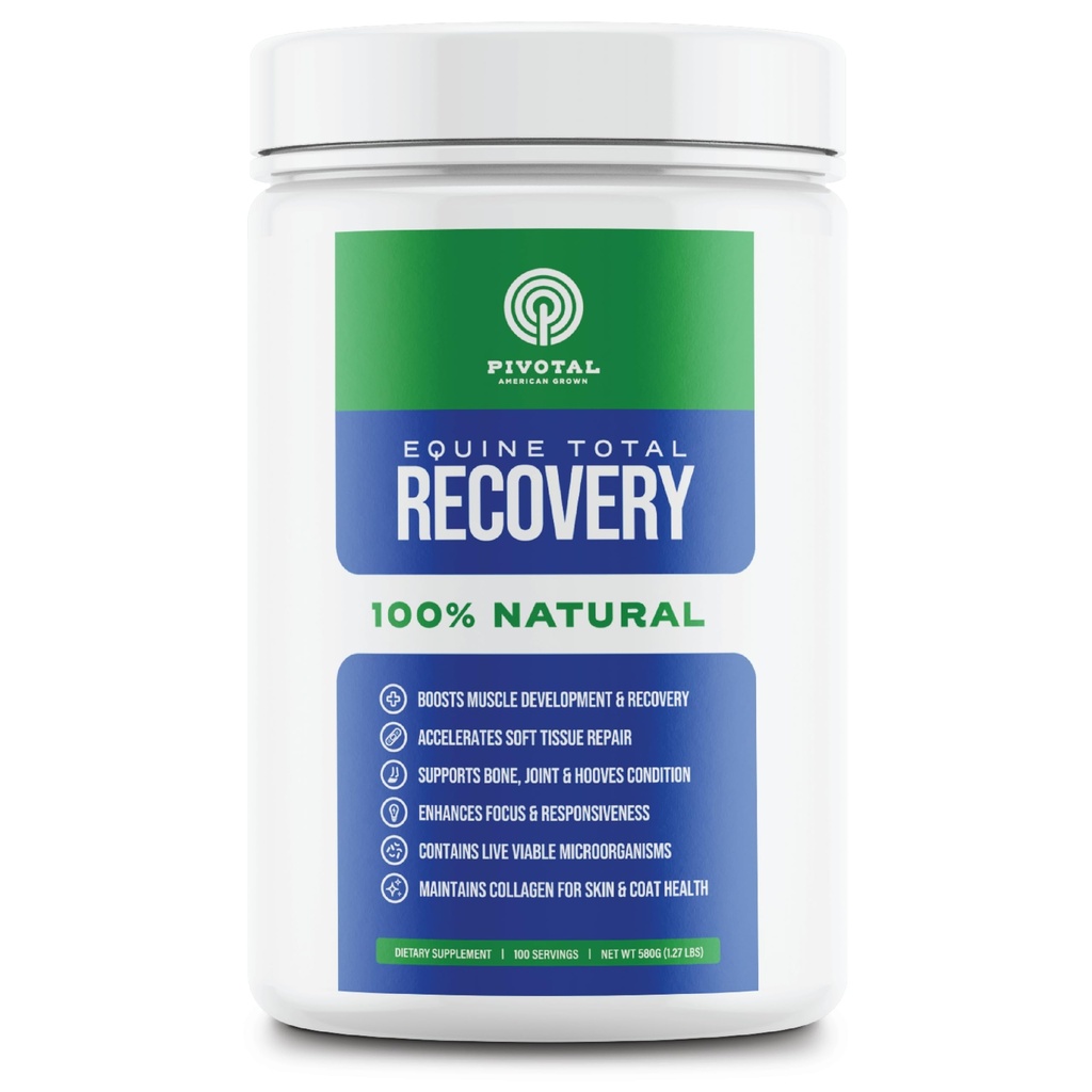 Equine Total Recovery Horse Supplement - 9 Equine Amino Acids Plus Probiotice pentru cai -100% Natural- No Added Sugar, No Soy, No Fillers - Horse Joint Supplement (100 Servings)