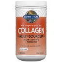 Garden of Life Marine & Grass-Fed Colagen Peptides Powder Supplement (Tip I, III) cu Probiotice și BCAAs pentru mobilitate, sănătate comună, păr, piele și unghii - nearomatizate, 20g per Serving, 12 Serviri