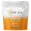 O singură creație Sol pentru femei, toate femeile naturale Pudră Creatină w Creapure & Leucine, Creșterea masei musculare Lean, Reduce timpul de recuperare, Promovează sănătatea creierului și a oaselor (neflavorizate, 60 de serviri)
