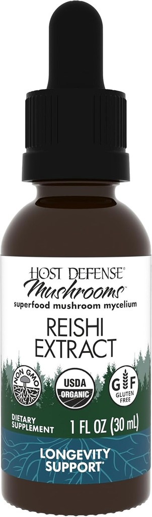Hoste Defense Reishi Extract - Inima si Immune Health Supplement - Mushroom Supplement to Supplement Energy & Vitality - Reishi Supplement to Help Global Well-Being - 1 fl oz (30 Servings)