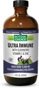 Alegerea botanică - Ultra Immune, Conține Elderberry cu zinc și vitamina C, Black Elderberry Syrup pentru adulți și copii, Vitamine lichide pentru sprijin imun, 4 Oz