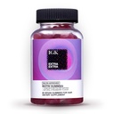 IGK Biotin Gume de par 10.000mcg Biotina (60 Count), Capsuni aroma, Gumies supliment de crestere a parului pentru parul sanatos, piele & unghii, Vegan, Ajutor Combate pierderea parului & Thinning