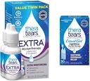 TheraTears Extra Dry Eye Terapie Lubricarea picăturilor oftalmice pentru ochi uscaţi, 0,5 fl oz Sticla, 2 Count (Pachet de 1) & Lichid Gel Nighttime Lubrifiere picături oftalmice pentru ochi uscaţi, flacoane de unică folosinţă, 30 Conte