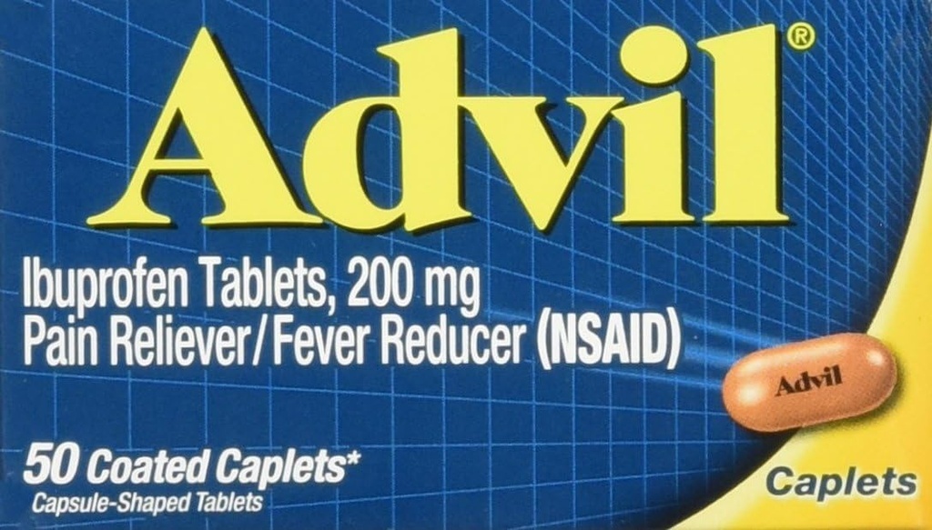 Advil Caplets, 200 mg, 50 t