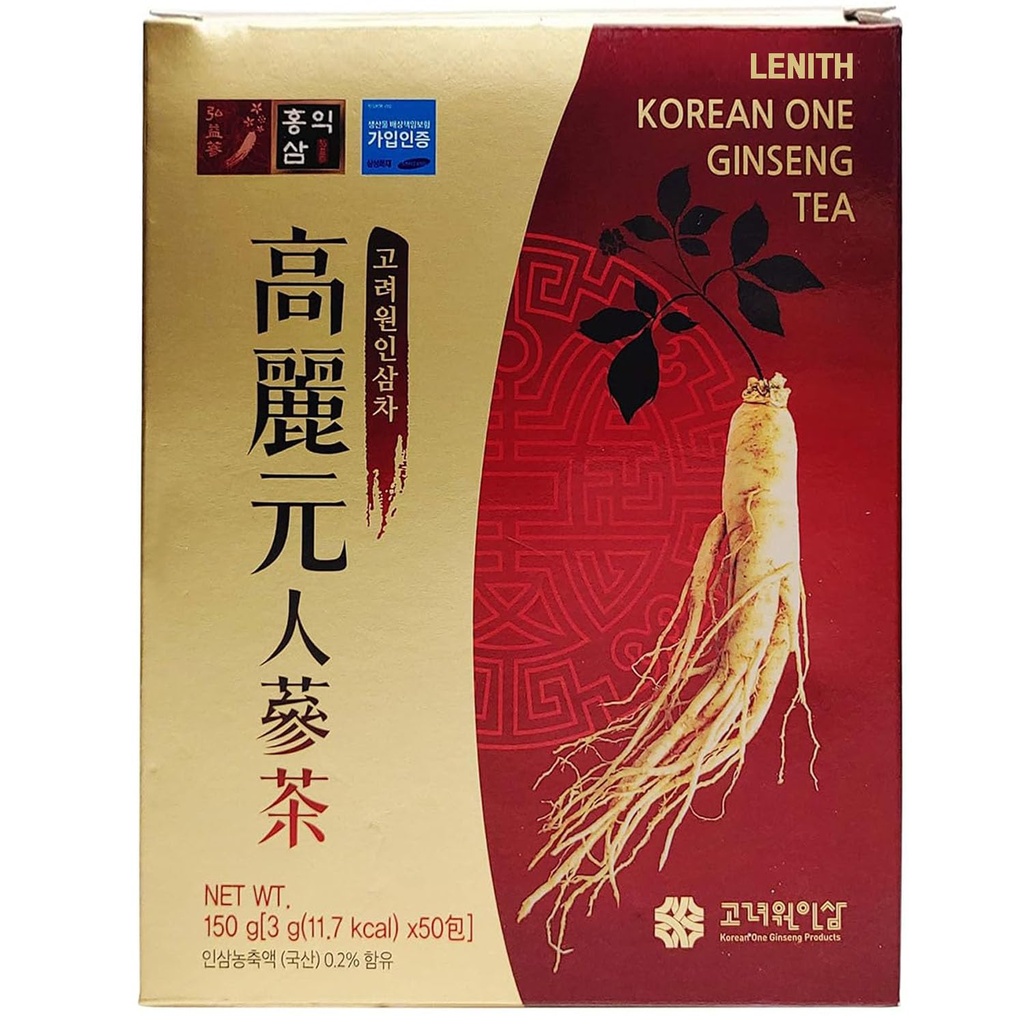 LENITH Korean Panax Ginseng Roots Extract Granule Ceai 50T 150g (3g X 50 pungi)