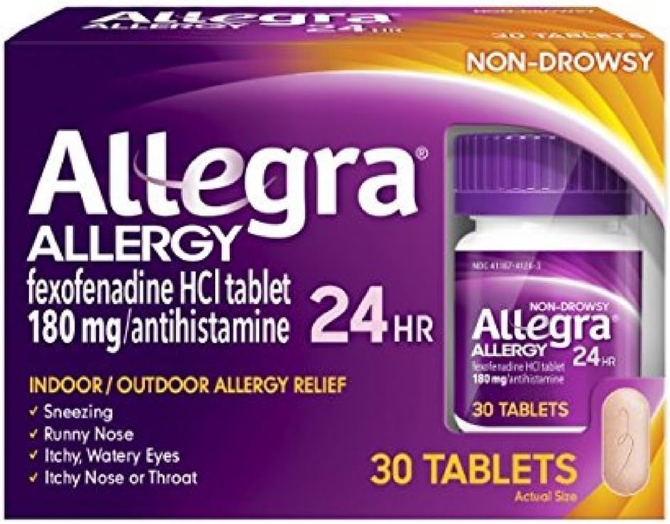 Allegra 24 ore Alergie Comprimate 30 comprimate (Pachet de 2)