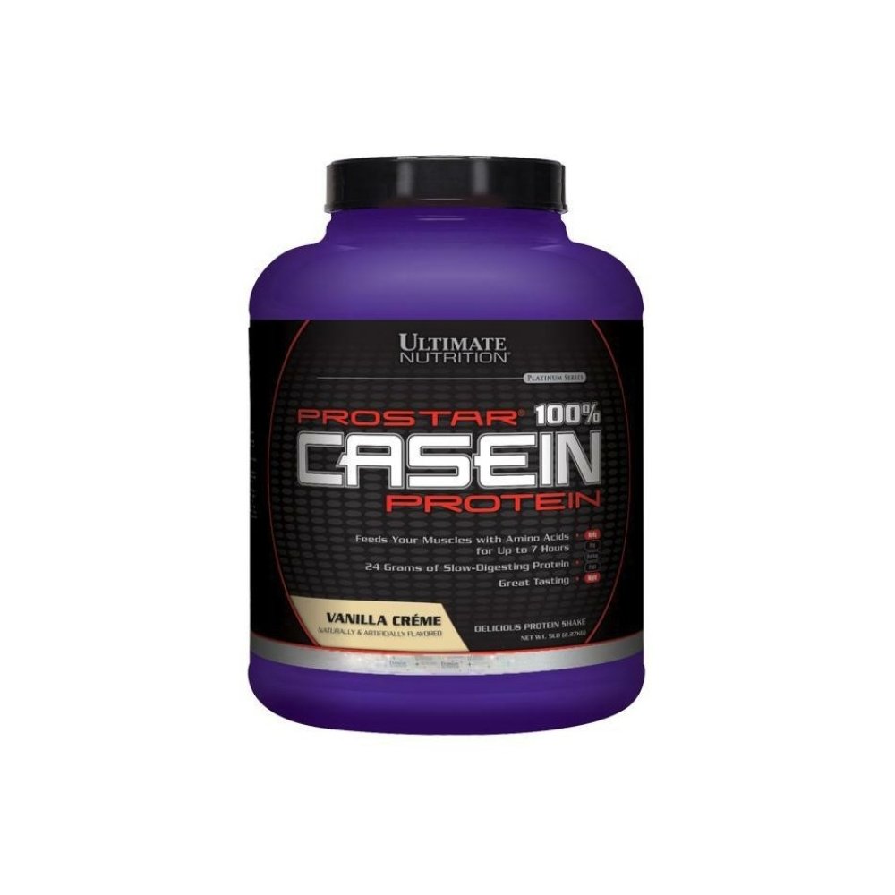Ultimate Nutrition Prostar Micellar Casein Proteine Powder 24 Grams of Proteine, 9.9 Grams of EAAS, și 4.6 Grams of BCAAS-69 Servings,Vanilla Powder,5 Pounds