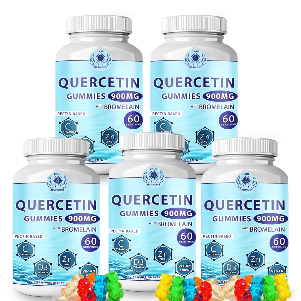 Quercetin Gummies - Querbetin cu Bromelain Vitamina C + zinc Vitamina D3 