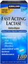 Kirkland Signature Fast Acting Lactase Natural Dairy Digestive Supplement, 180 Count Caplets