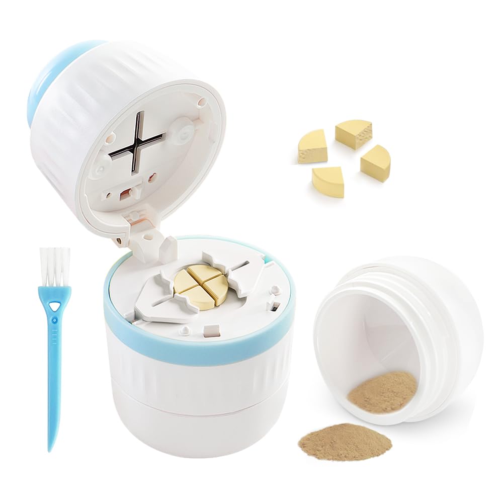 Pilula Cutter - Pilula Splitter cu lama de oțel inoxidabil pentru tăierea pastile mici sau pastile mari în jumătate sau un sfert, potrivit pentru tăiere vitamine, tablete