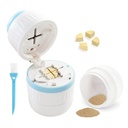 Pilula Cutter - Pilula Splitter cu lama de oțel inoxidabil pentru tăierea pastile mici sau pastile mari în jumătate sau un sfert, potrivit pentru tăiere vitamine, tablete