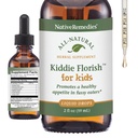 Remedii native Kiddie Florish - All Natural Herbal Supplement Promovează un apetit sănătos în Picky Eaters - 59 ml