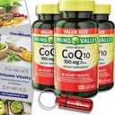 Alegerea Bundle Spring Valley Rapid-Release CoQ10 Cozyme Q10 100 mg Softgels 120 CT 3 pk (360 Total) + Vitamin Guide & Pill Container (5 elemente)!