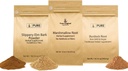 Pure original INGREDIENTS Slippery Elm Bark, marshmallow Root, și Brodock Root Bundle, 1 lb fiecare, pulbere, Suplimente vegetale