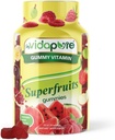 MYVIDAPURE Amazing Superfruits Star Gummies Vitamins A,C,E, Zinc, Acai Berry, Acerola, Goji, Beet Root, Strawberry, Gooseberry. Raspberry Watermelon Flavor. Non-GMO, Gluten Free, Vegan 60 Gummies