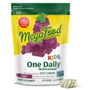 Megafood Kids One Daily Multivitamine Soft Chews - Vitamine pentru copii cu vitamina B, Vitamina C, Vitamina D & Vitamina E - varsta 4+, Vegetarian, Made without 9 Food Allergens - Aroma de struguri - 30 Chews