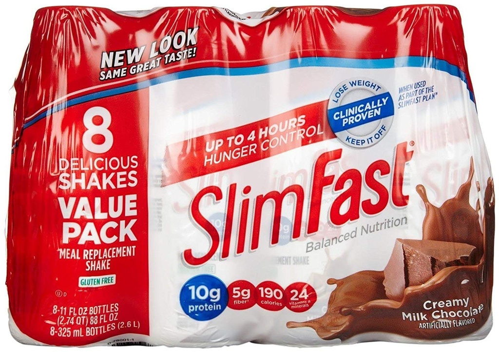 SlimFast Advanced Nutrition Creamy Milk Chocolate  Flacoane