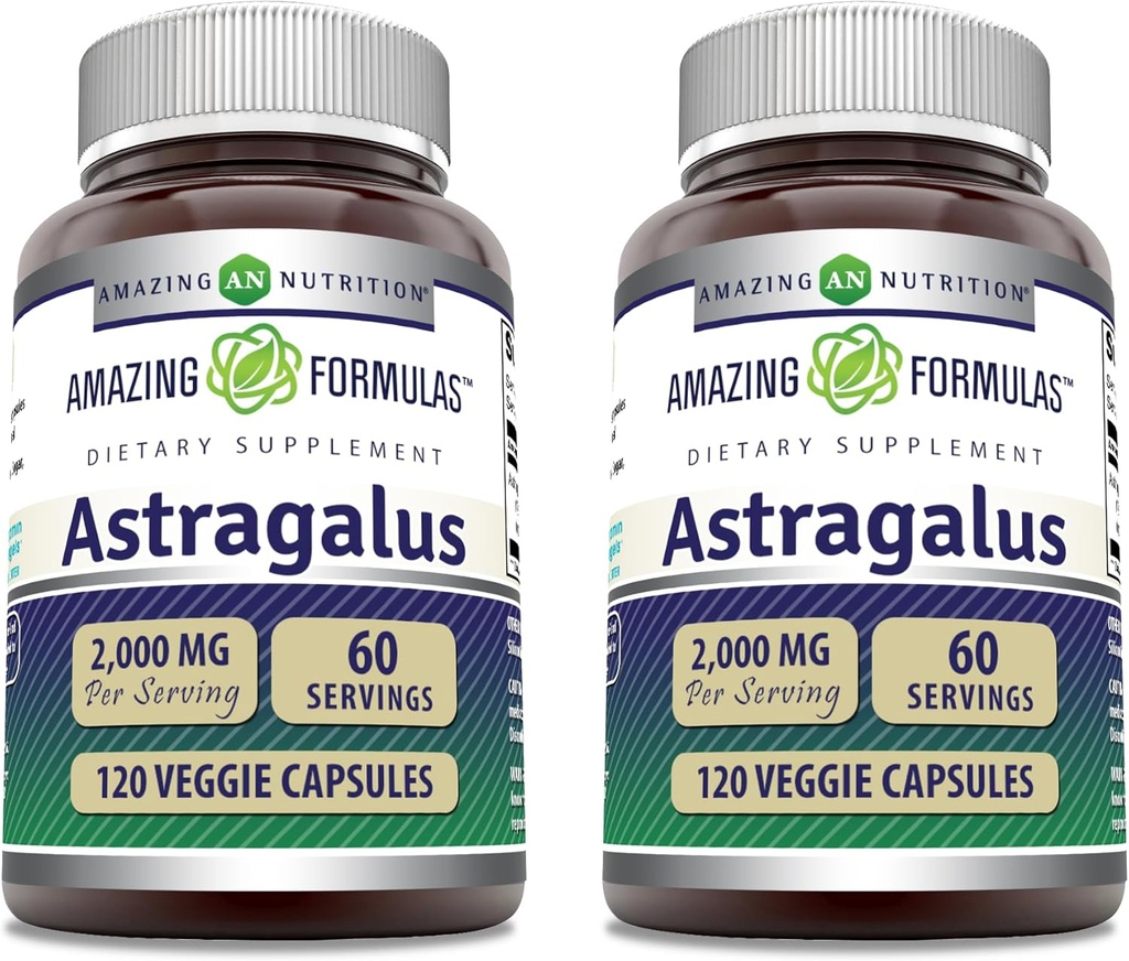 Amazing Formulas Astragalus 2000 mg Per Serving Capsule Supliment 