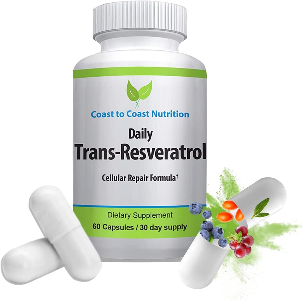Trans-Resveratrol Supliment - Capsule organice 