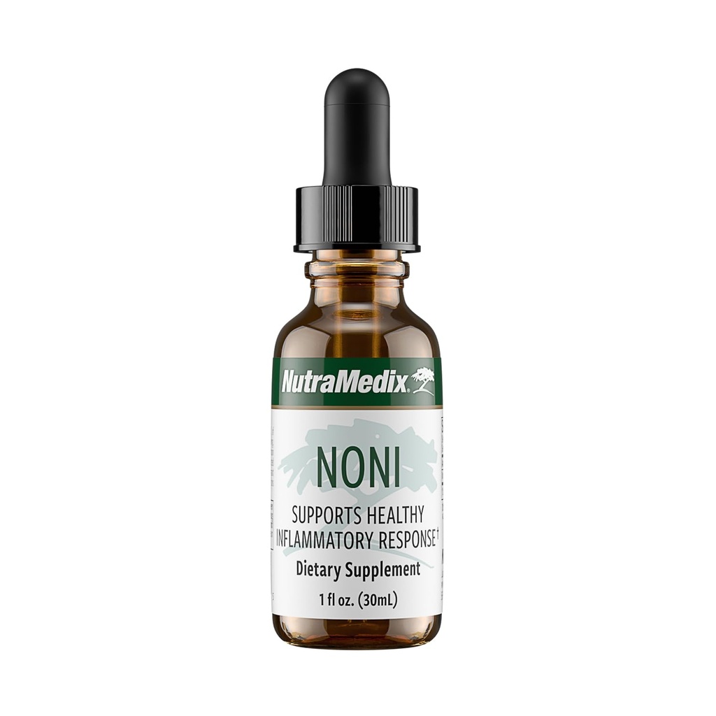 NutraMedix Noni picături - Extract de fructe Noni pentru suport imunitar și promovarea activității antioxidante sănătoase & wellness generală (1oz)