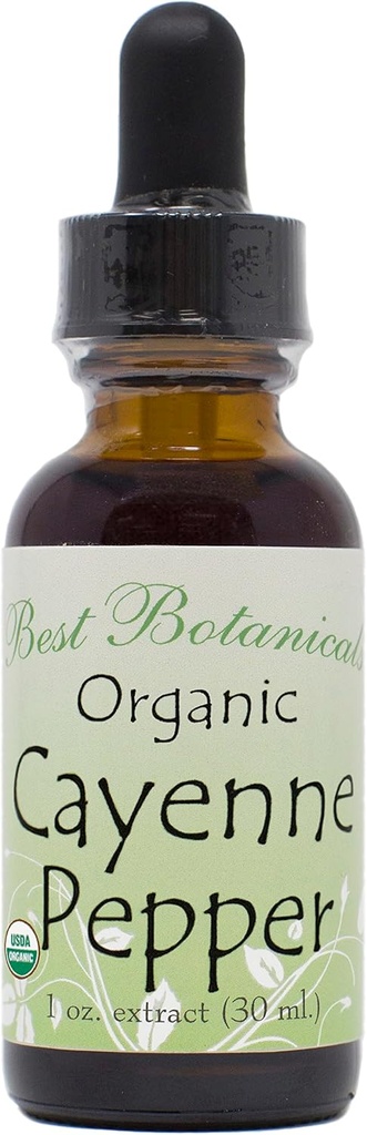 Cel mai bun botanic organic Cayenne Pepper Extract 1 oz. 160.000 MHU