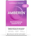 Amberen Perimenopause, Peri-Menopause Multi-Symptom Relief, Vitamina B, Vitamina E & Antioxidanti Supliment, aratat clinic pentru a ajuta la sustinerea echilibrului hormonal, Flash-uri fierbinți și transpirații de noapte, 60 Conte