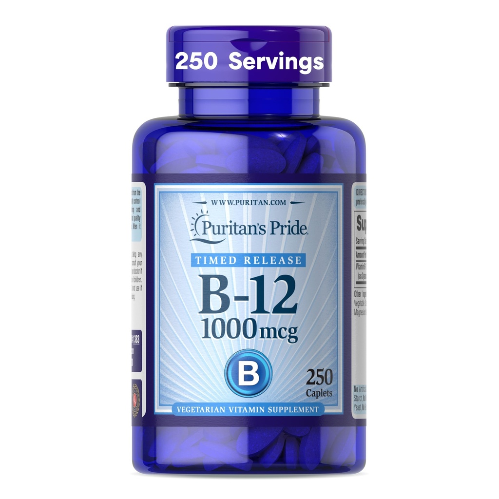 Puritan's Pride Vitamina B-12 1000Mcg Timed Release Caplete 