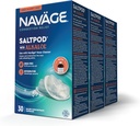 Navage SaltPod w/ Alcalol (3 30- Packs) - Proiectat exclusiv pentru Navage Nasal Rinse - Sinus Clătire Alcalol Pods pentru ajutor rapid (90 SaltPod Refills)