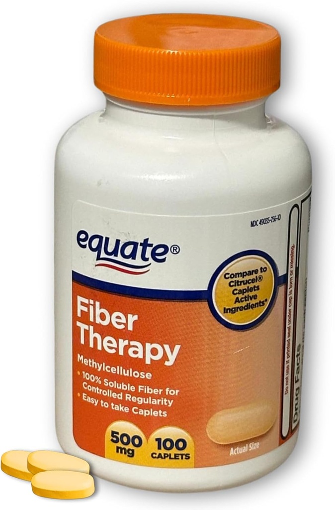 Fibră Terapie Methylceluloză 500mg,100ct (Pachet de 1)