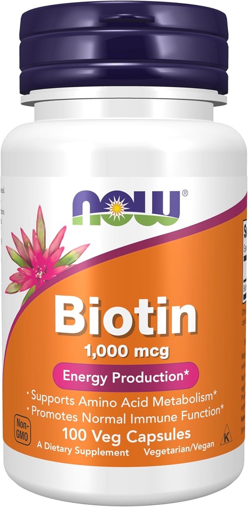 ACUM Alimente Suplimente, Biotin 1000 mcg, Aminoacid Metabolism*, Energy Production*, 100 Capsule