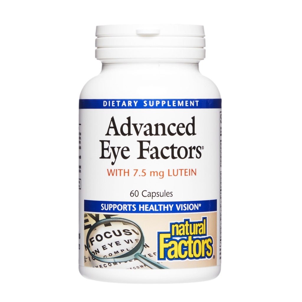 Factori naturali, factori oculari avansaţi, suport antioxidant pentru o viziune sănătoasă cu luteină şi Zeaxantină, 60 capsule